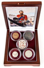 Nicholas Ii Of Russia - The Last Romanov 4 Coin Box Set W Stamp   Coa