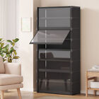 9-layers Shoe Plastic Storage Shoe Rack Organizer Shoe Shelf Dustproof 140cm