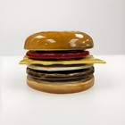 1979 Vintage Cheeseburger Coaster Set By Jo Anne Marquardt Jam Inc