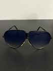Vintage Folding Aviator Sunglasses Blue Gradient Lenses W  Carrera Case