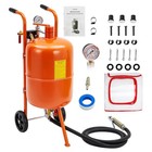    10 Gal Sand Blaster Portable Abrasive Blasting Cabinet Kit 125 Psi W  4 Nozzles