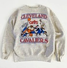 Cleveland Cavaliers Looney Tunes 90s Basketball Rare Sweatshirt Vtg S-5xl
