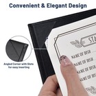 Wechef 5 Pack Menu Covers 8 5 x14  2 Views Faux Leather Cafe Restaurant Bars