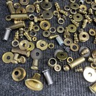 Vintage Metal Brass Lamp Parts Finials Spacers Connectors Hardware Lot 200 