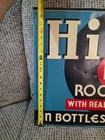 Vintage Hires Root Beer Soda Metal Tin Embossed Sign In Bottles