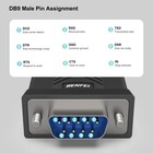 Benfei Usb To Serial Adapter  Rs-232 Male  9-pin  Db9 Black