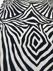Vtg 90s Bill Blass Swim Zebra Op Art Maxi Dress Cover Up Medium Antron Nylon Usa