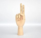 Wood Artist Drawing Manikin Articulated Mannequin With Wooden Flexible Finger   