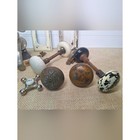 Antique Vintage Door Knobs Faucet Handles Brass Metal Architectural Salvage Lot