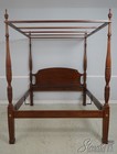 69139  Henkel Harris Walnut Queen Size Poster Canopy Bed