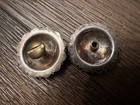 Pair Sterling Silver Mexico Western Conchos 