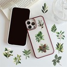 50pcs Transparent Green Leaf Sticker For Scrapbooking Pet Nature Stickers Sticke