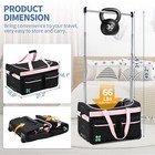Sunyrisy 23  27  Garment Rack Duffel With Wheels Upright Luggage Closet Suitcase