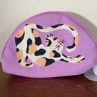 Paper Source Exclusive Stretching Calico Cat Purse Zipper Pouch 6x8 Nwt New