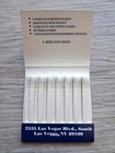 Sahara Casino Las Vegas Buffet Full Unstruck 30 Strike Matchbook