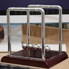 Newton s Cradle Swinging Balls Pendulum For Relief And Decor  7x6x7 In