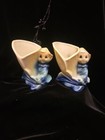 Pixie Elf Set Of 2 Planters Christmas Kitsch Shawnee Pottery Vintage 
