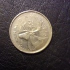 Canada 1963 25c Silver Caribou Quarter Coin Km 60  500 Fineness