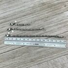 Sterling Silver Oxidized 4mm Bead Extension Chain  Necklacer Extender  Southwes