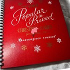 Masterpiece Studios Christmas Card Sample Book 1969 Red Large Good Vintage Mcm