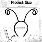 Butterfly Antenna Headband  Black Velvet Bug Antenna Headband Ladybug Costume Ac