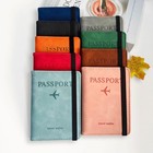 Leatherboss Passport Holder Rfid  Card Slots  Travel Wallet With Band Strap