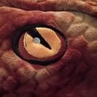 Dinosaur T-rex Fabric Overhead Full Head Mask Brown beige Adult Unisex Halloween