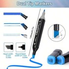 168 Color Dual Tipped Sketch Art Marker Set Double-ended-free Shipping