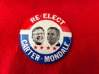 Box Lot Of Nos Vintage Political Campaign Pinback Buttons Carter Mondale