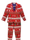 2 Pc Opposuits Ugly Christmas Suit Boys Large Winter Wonderland Jacket Pants New