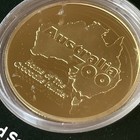 Australia Zoo  Steve Irwin  Gold Plated Souvenir Coin  New In Display Package