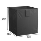 Square Air Conditioner Cover Heavy Duty Central Ac Outdoor Waterproof Protector