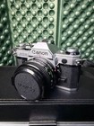 Canon Ae-1 Camera Body With 3 Lenses And Case Vintage Film Photography Set
