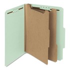 Smead Pressboard Classification Folder 2  Exp  2 Dividers Letter Gray green