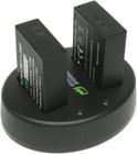 Wasabi Power Battery  2-pack  And Dual Charger For Canon Lp-e17