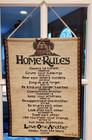 Carole Taylor Tapestry 13in X 17in Wall Hanging God Bible Rules Love One Another