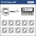 10pcs Wood Carbide Inserts Cutters For Wood Lathe Turning Tool 14x14x2mm-30  