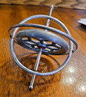 Vintage Classic Metal Gyroscope Spinning Top  1950 s