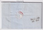 Austria Lombardy   Venetia 45 C Minr 5 On Cover Milano - Fonzaso 1854