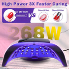 268w Uv Led Nail Lamp For Gel Polish With 4 Timer Settings And Professional