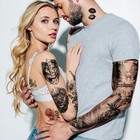 46 Sheets Full Arm Temporary Tattoos Waterproof For Men l22 8   xw7     Fake Tattoos