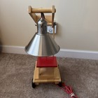 Pottery Barn Kids Wood Crane Task Table Lamp Construction Nursery Light Decor