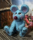 Mini Needle Felted Blue Mouse