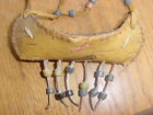 Old Athapaskan Indian Birch Bark Canoe With Trade Beads Vancouver Bc