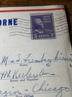 Vintage Ww2 Era Camp Claiborne Louisiana Correspondence Card With Stamp 1942