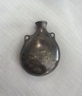 Antique Vintage Religious Flask Holy Water Gunpowder Gun Powder Bottle Brass  