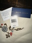 Ralph Lauren Home Macall Floral Embroidery Linen One Pillow Cover 18x18 Nwt  255