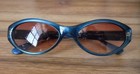 Vintage Joanna P4394 Cat Eye Sunglasses Clear Blue Frame