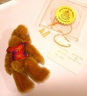 Little Gem Teddy Bear Miniature Andy-o Le 3 jointed Bear In Display Case