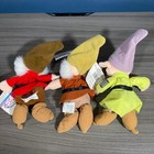 Nwt Vintage 1990s Disney Store Snow White Seven Dwarfs Mini Bean Bag Plush Set
